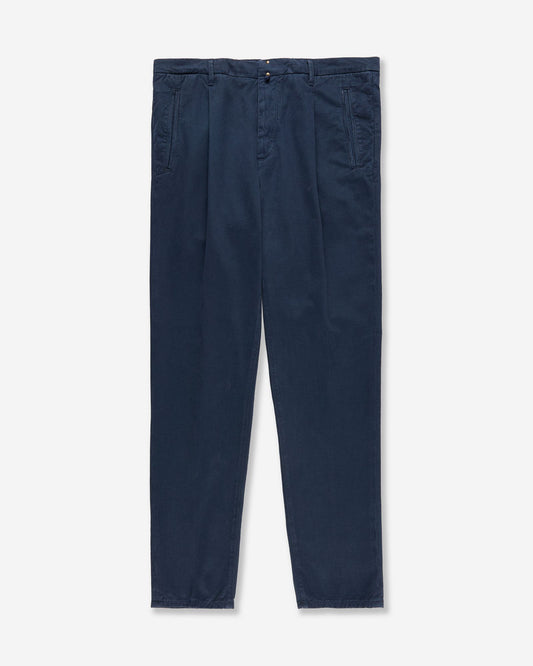Incotex Blue Division - Tapered-fit cotton and cashmere trousers - light blue