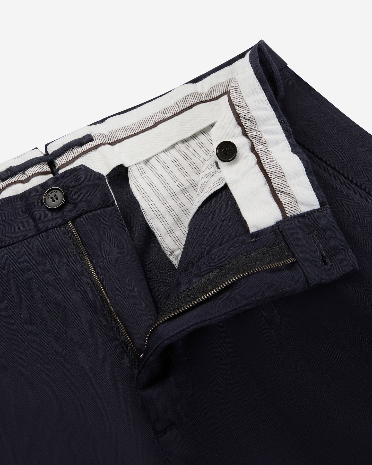 コンフォートコットン シェブロン テーパードフィットパンツ