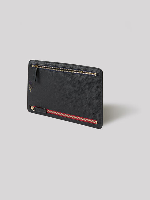 Multi-compartment, leather travel wallet , Smythson | Slowear