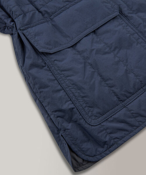 Camicia imbottita regular fit in tessuto tecnico idrorepellente , Montedoro | Slowear