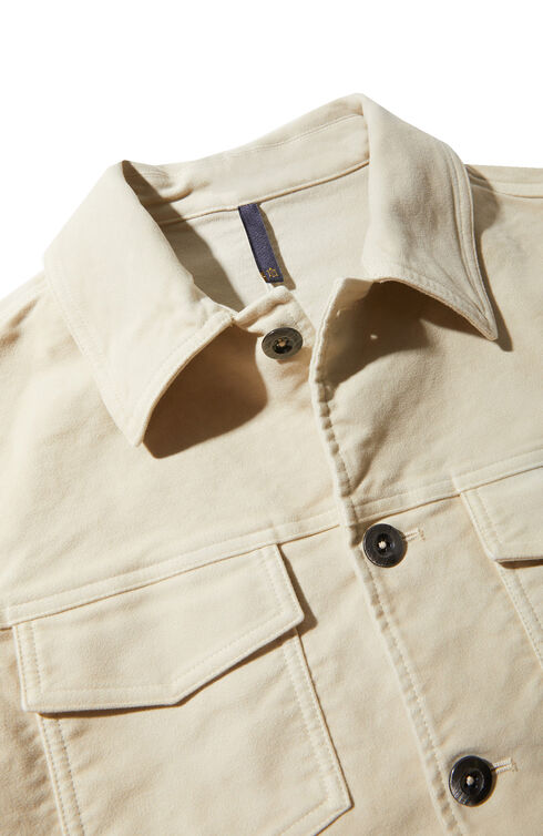 Semi-lined Moleskin blouse , Montedoro | Slowear