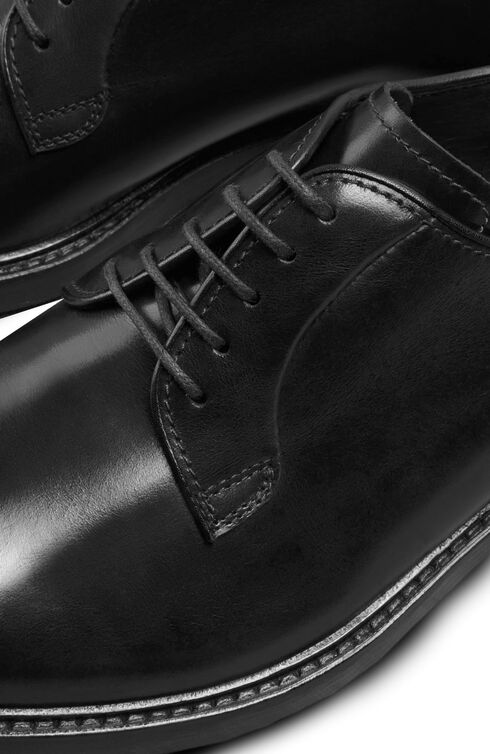 Derby-Schuh aus schwarzem Kalbsleder , Officina Slowear | Slowear
