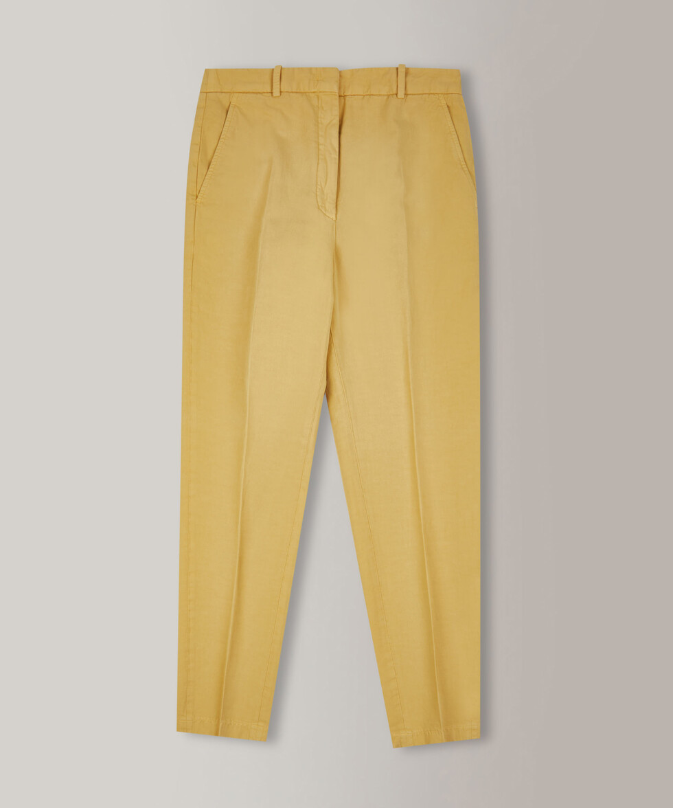 Regular fit trousers in certified cotton and linen twill , Incotex | Slowear