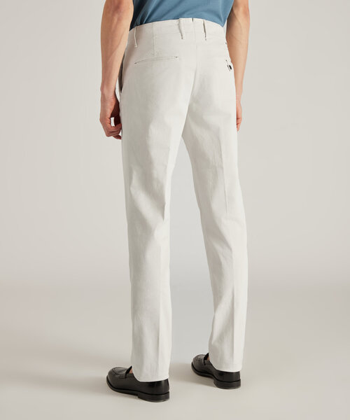 Pantalone slim fit in gabardina stretch certificata , Incotex | Slowear