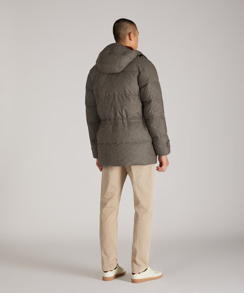 Water-repellent wool comfort fit parka jacket , Montedoro | Slowear