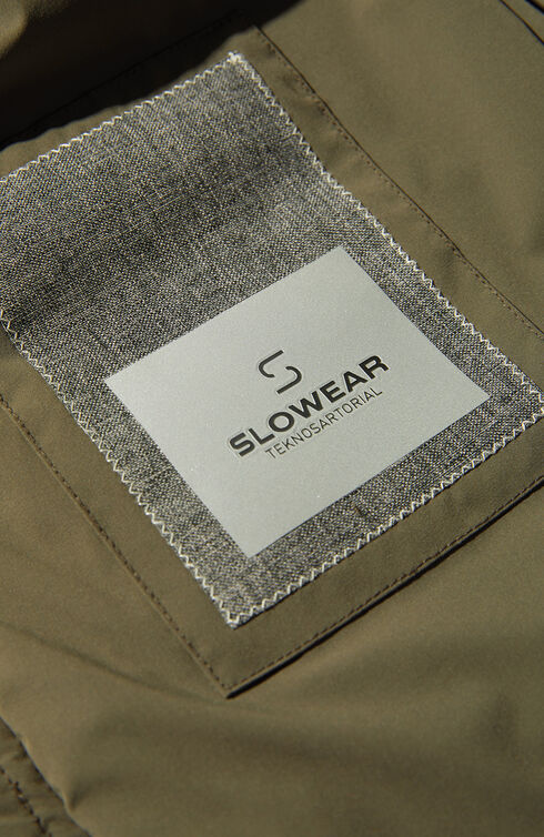Padded shirt in water repellent bi-stretch tek-nylon , Slowear Teknosartorial | Slowear