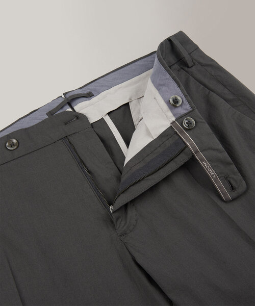 Pantalone slim fit in summer popeline certificato , Incotex | Slowear