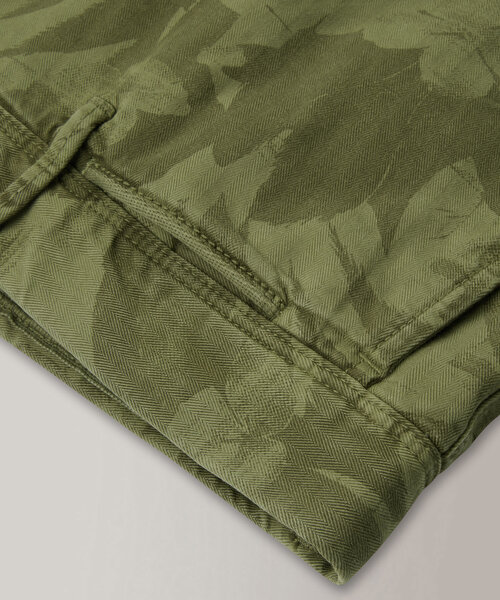 Regular fit bermuda shorts in cotton with print , Incotex | Slowear