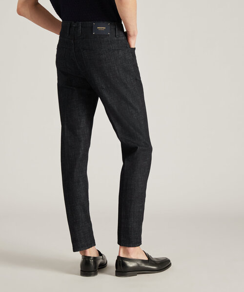 Slim fit tailored trousers in stretch denim , Incotex Blue Division | Slowear
