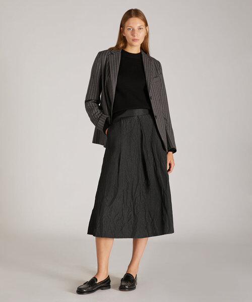 Slim-fit blazer in bi-stretch pinstripe flannel , Montedoro | Slowear