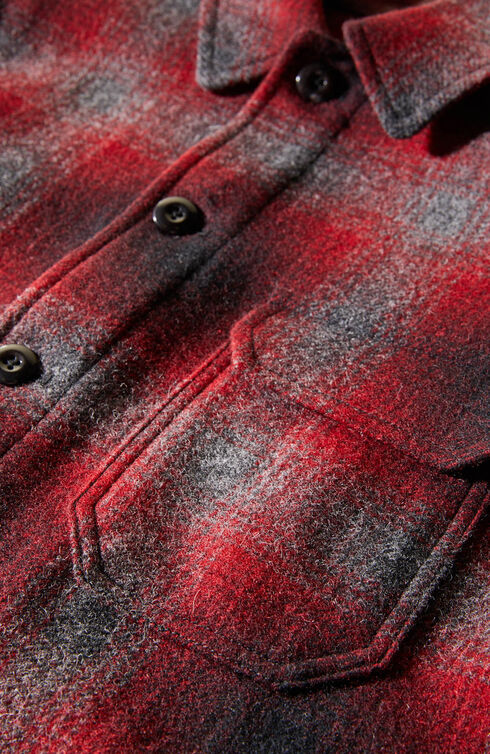 Check pattern Shetland wool blouse , Montedoro | Slowear