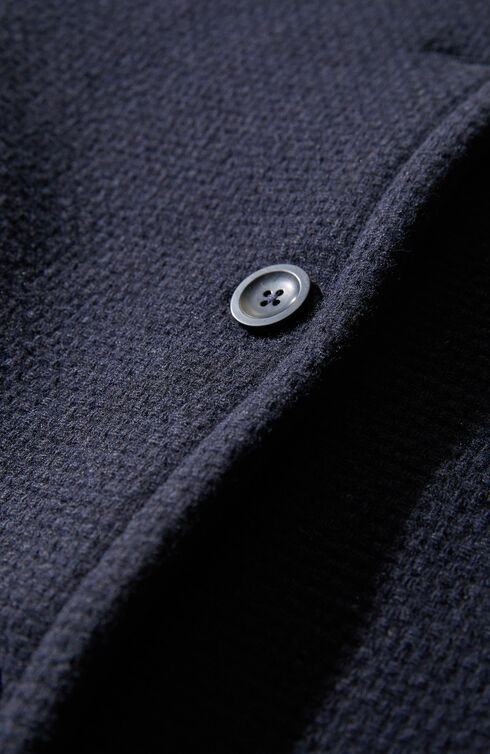 Loose fit jacket in blue wool blend , Slowear Montedoro | Slowear