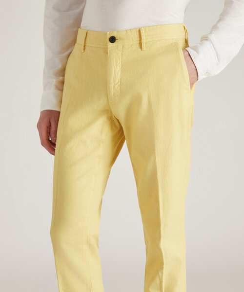 Pantalon slim fit en coton et lin certifié , Incotex | Commerce Cloud Storefront Reference Architecture