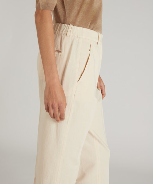 Pantalone regular fit in twill di cotone e lino , Slowear Incotex | Slowear