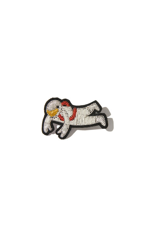Embroidered astronaut-motif brooch , Macon&Lesquoy | Slowear