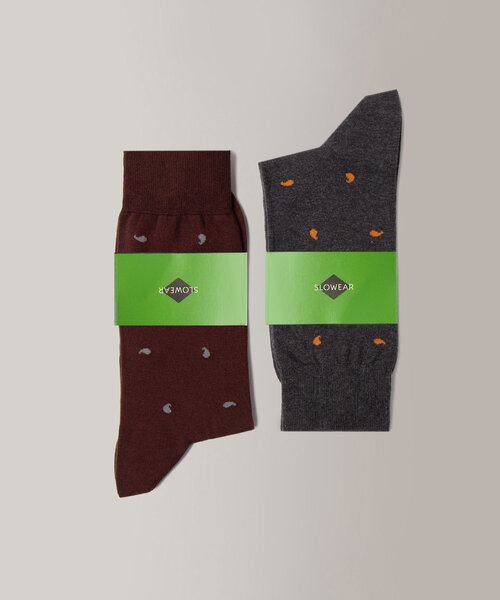 Paar lange Socken aus Baumwolle , Slowear | Slowear