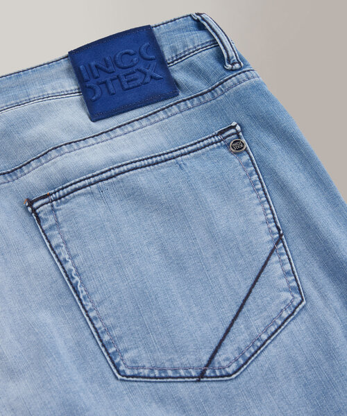 Pantalon cinq poches Slim Fit en denim stretch , Incotex Blue Division | Commerce Cloud Storefront Reference Architecture