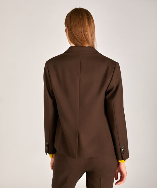Regular-fit short blazer in certified two-way stretch wool , Slowear Montedoro | Slowear