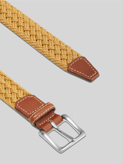 Human Made Leather Belt Beige - SS23 - US