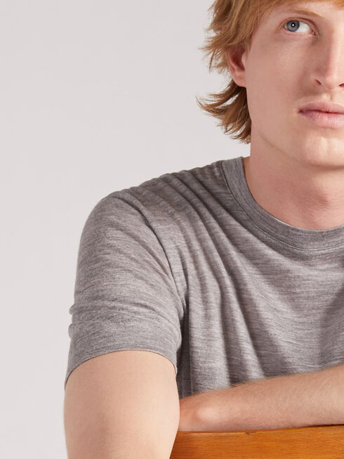 Regular fit short sleeve wool jersey T-shirt , Zanone | Slowear