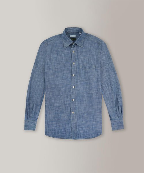 Camicia regular fit in chambray , Glanshirt | Slowear