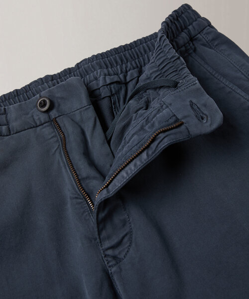 Pantalone slim fit in satin di cotone certificato , Incotex | Slowear