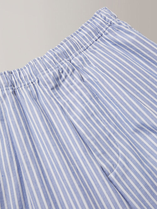 Wide fit trousers in striped cotton blend , Nanamica | Slowear