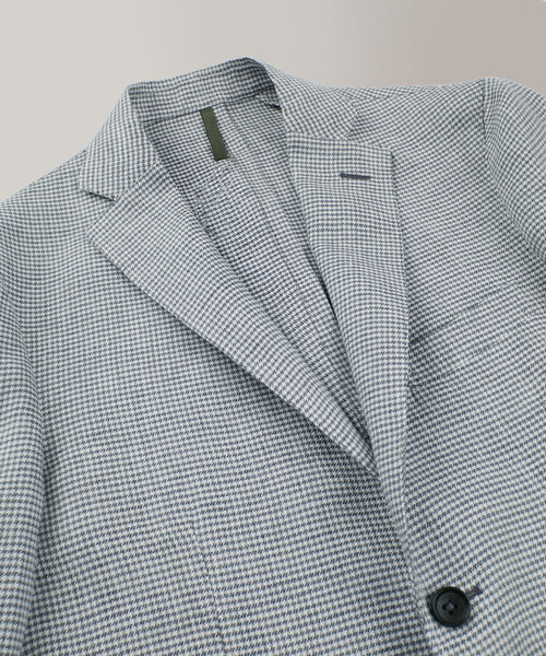 Slim-fit linen jacket , Montedoro | Slowear