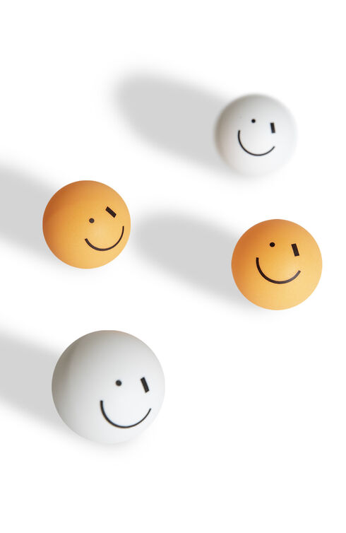 Set of 4 smile balls , Art of Ping Pong | Slowear