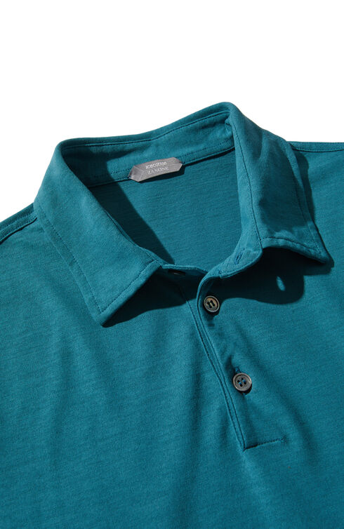 Short-sleeved slim fit IceCotton polo shirt , ZANONE Icecotton | Slowear