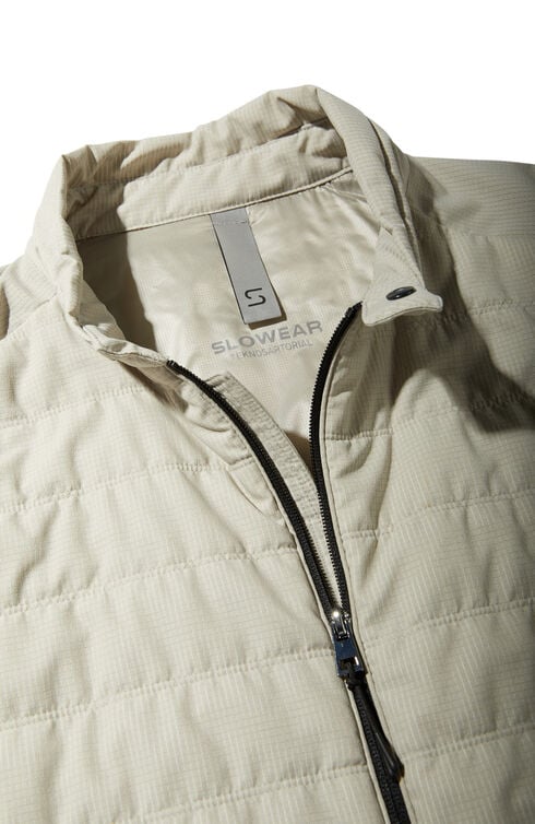 Padded vest in water repellent Tech Mesh fabric , Slowear Teknosartorial | Slowear