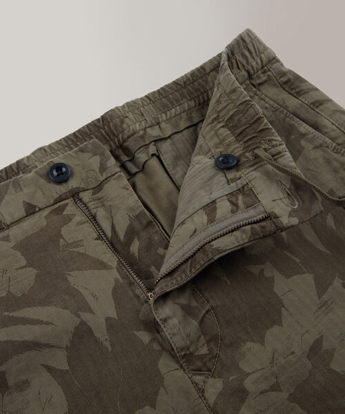 Pantalon slim fit en coton avec imprimé , Incotex | Commerce Cloud Storefront Reference Architecture