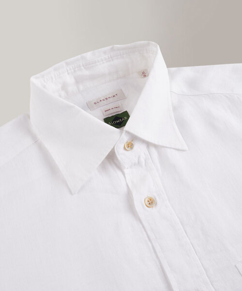 Regular fit linen shirt , Glanshirt | Slowear