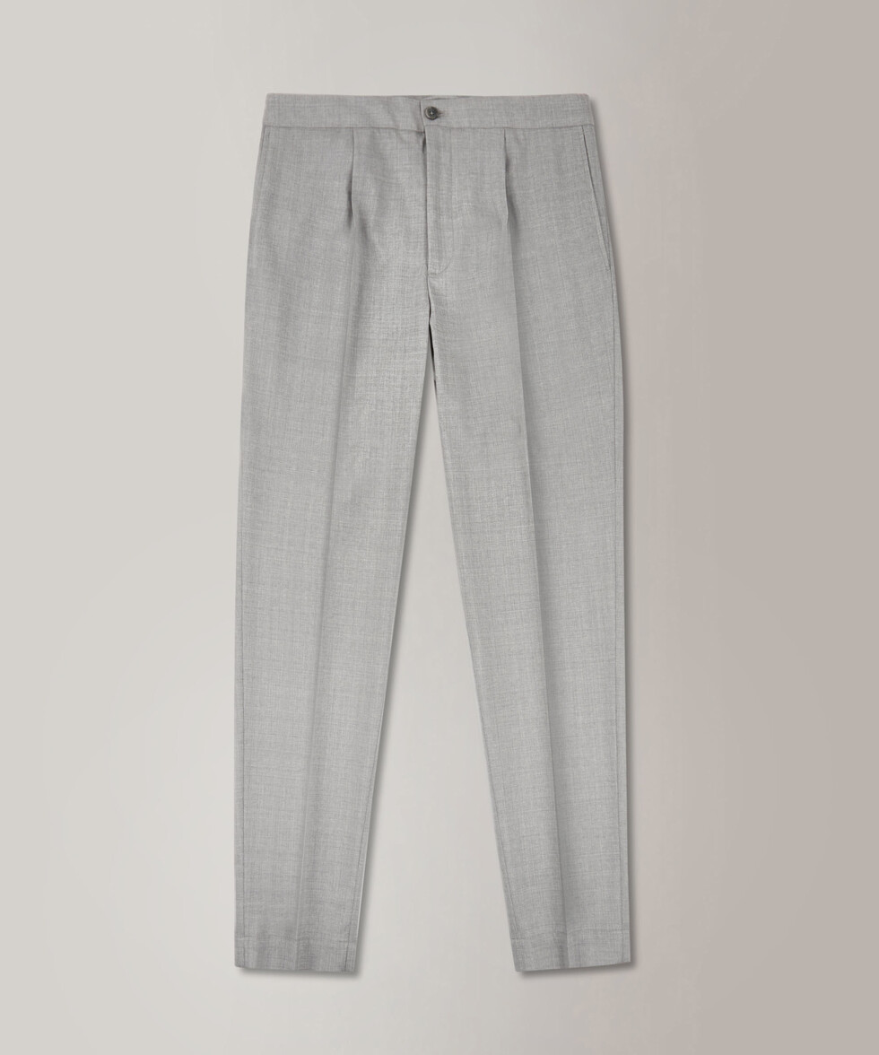 Pantalone tapered fit in lana tropical certificata , Incotex | Slowear