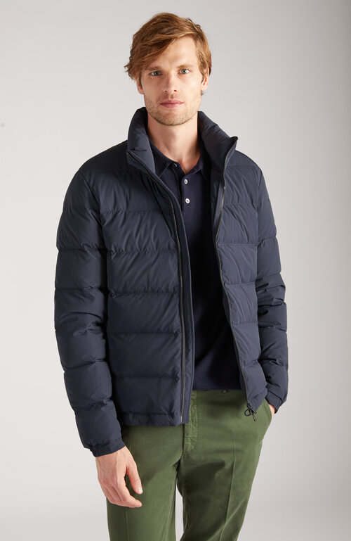 Comfort-fit down jacket in stretch technical fabric , Slowear Teknosartorial | Slowear