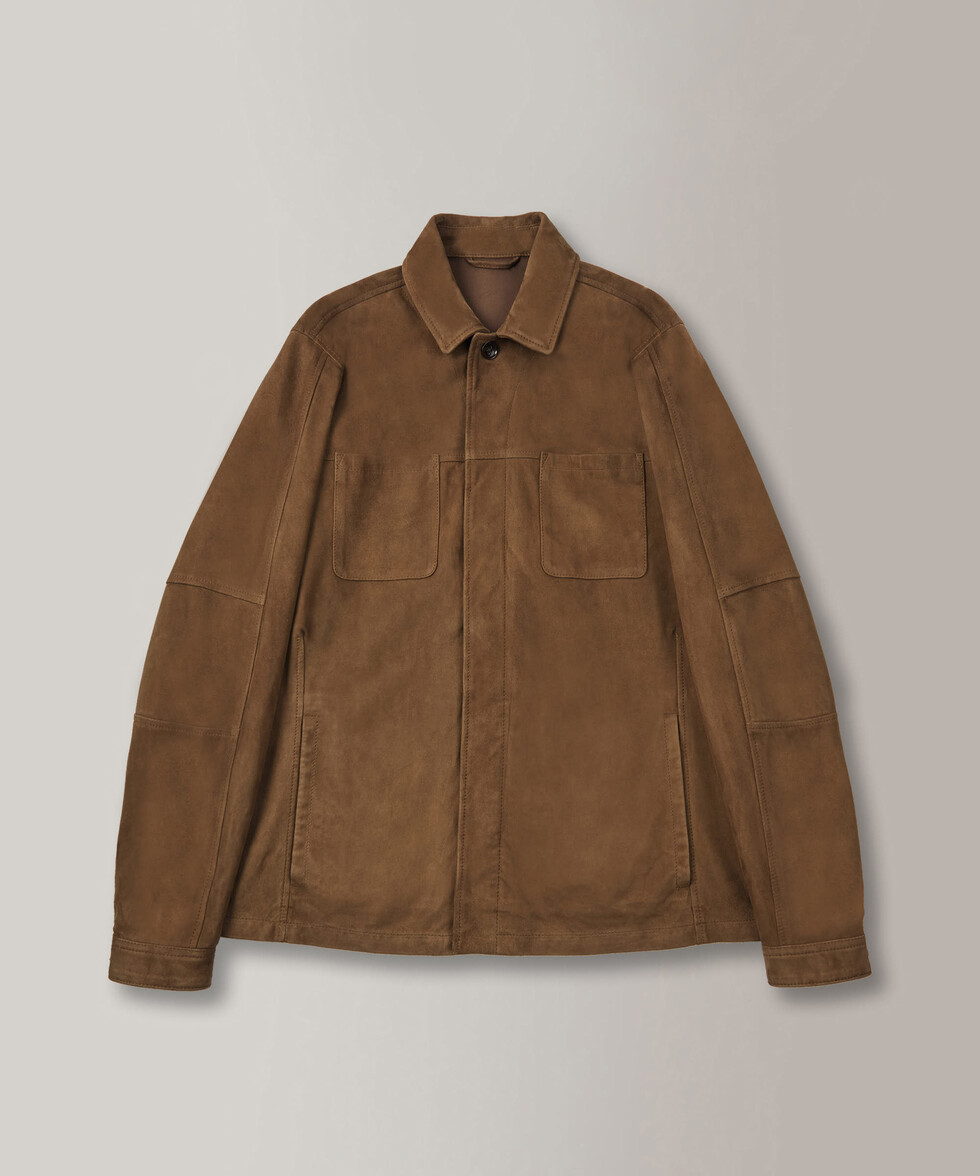 Suede leather overshirt , Montedoro | Slowear