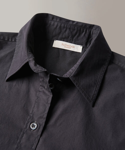 Slim-fit stretch cotton poplin shirt , Slowear Glanshirt | Slowear