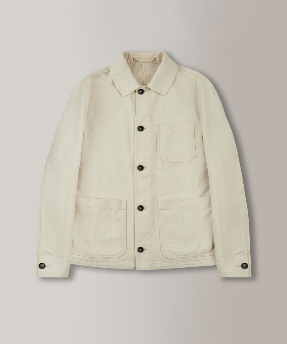 Regular-fit certified cotton twill blouse , Montedoro | Slowear