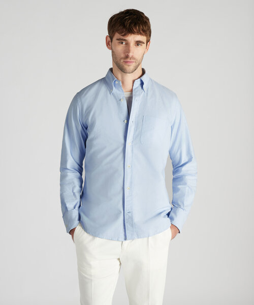 Regular Fit-Hemd aus Oxford-Baumwolle , Glanshirt | Slowear