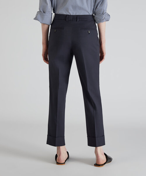 Regular fit trousers in stretch cotton twill , Incotex | Slowear