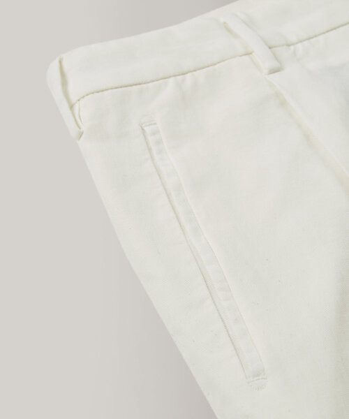 Pantalone tapered fit in cotone ice crêpe chinolino certificato , Incotex | Slowear