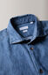 Slim-fit washed denim cotton shirt , Glanshirt | Slowear