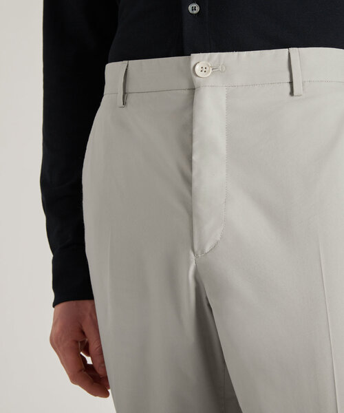 Pantalone straight fit in tekno popeline certificato , Incotex | Slowear