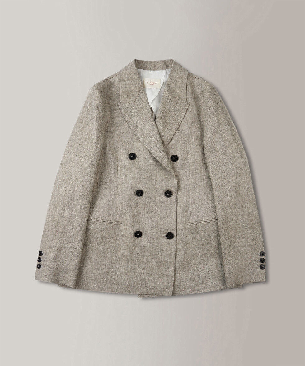 Zweireihige Regular Fit-Jacke aus Wolle , Montedoro | Slowear