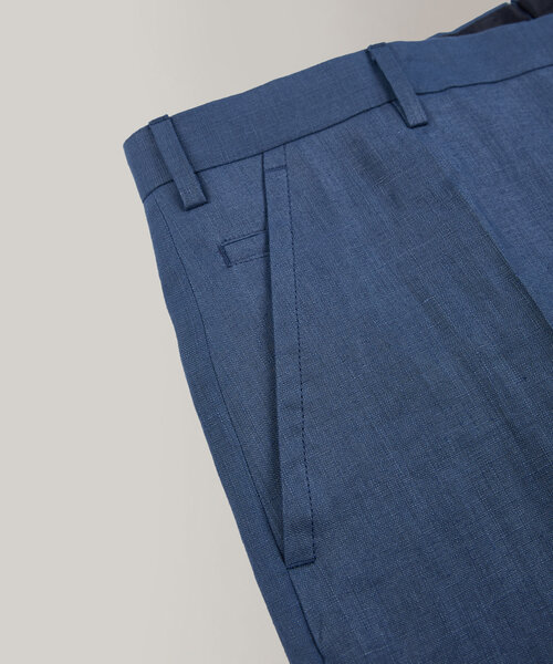 Pantalone straight fit in lino con trattamento idrorepellente , Incotex | Slowear