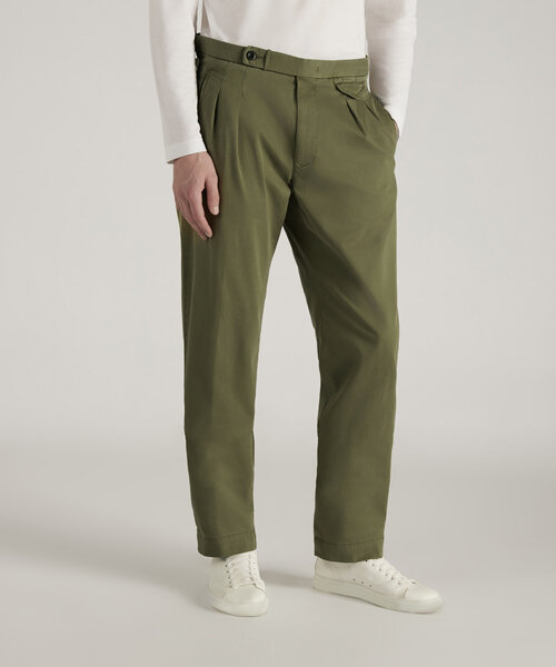 Pantalone regular fit in gabardina stretch certificata , Incotex | Slowear