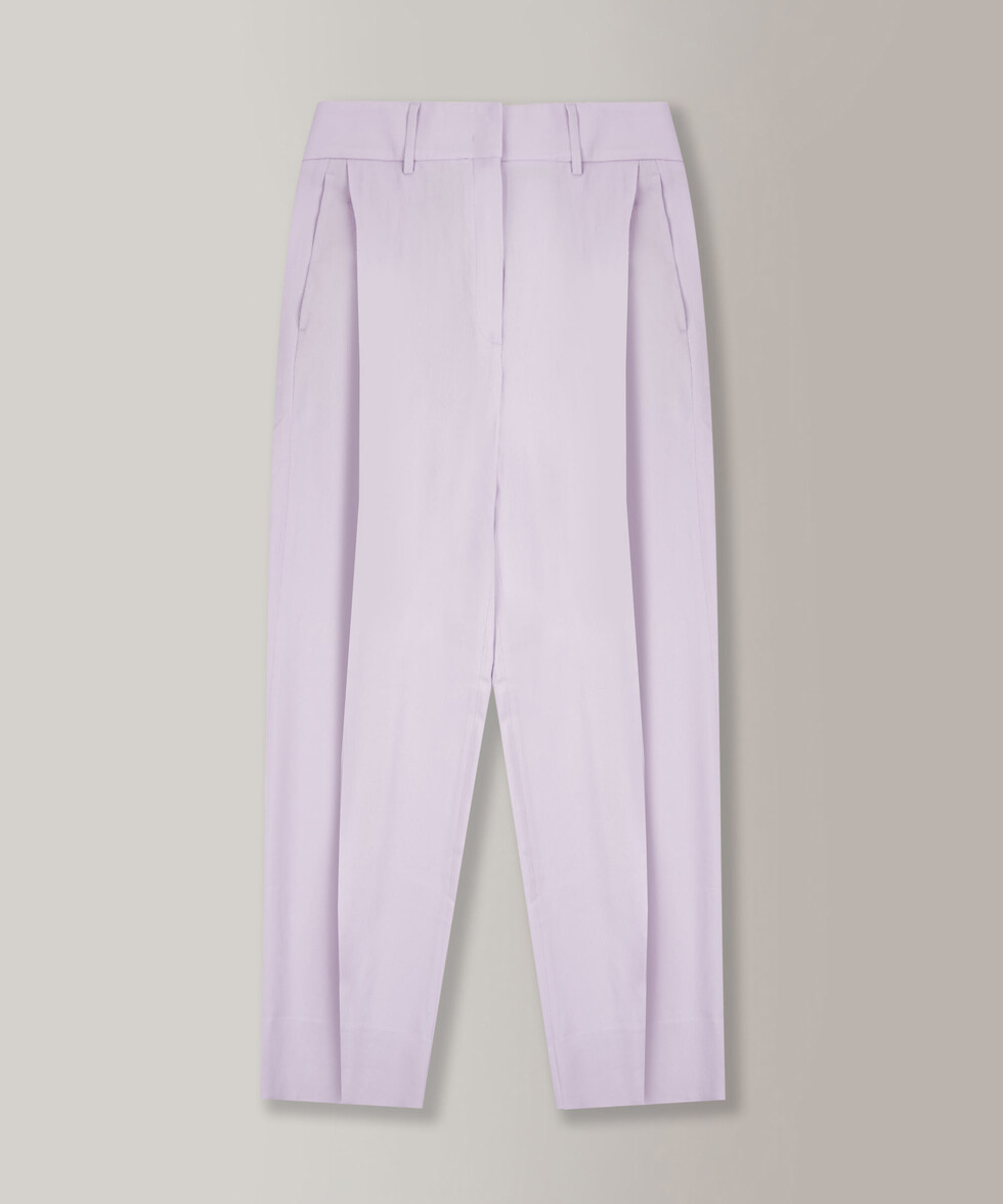 Wide-fit trousers in Crêpe de Chine and silk , Incotex | Slowear
