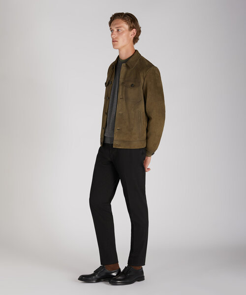 Regular fit suede jacket , Montedoro | Slowear