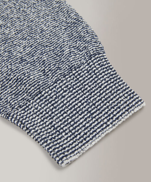 Slim-fit crew neck sweater in certified cotton bouclé , Zanone | Slowear