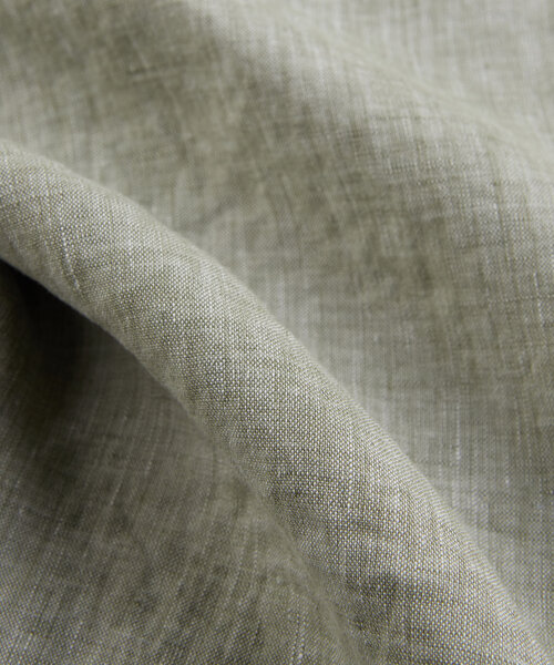 Ärmellose Bluse aus Leinen mit Chambray-Effekt , Glanshirt | Slowear